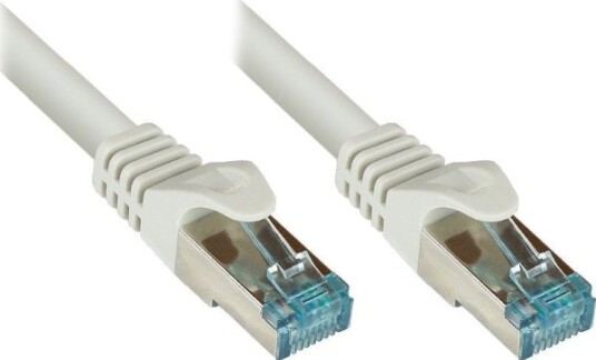 Rns® Patchkabel Cat.6A Mit Messprotokoll + Serien-Nr. S/Ftp Pimf Halogenfrei (Lszh) 500Mhz 10Gbit/S Ul Grau 0,5M Good Connections® (8064-H005)