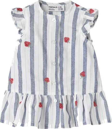 Name It Nbfjelena Ss Dress White 50
