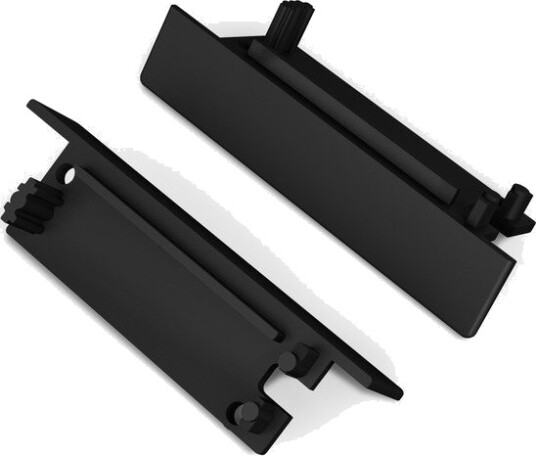 Topmet 1 stk. Endestykke FLAT8 Med hull svart Topmet 1 stk. Endestykke FLAT8 Med hull svart