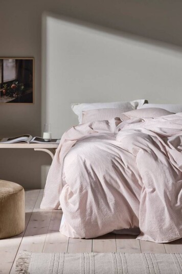 Jotex JUDY dynetrekk - økologisk Rosa/beige 1627229-02-591 1627229-02-168