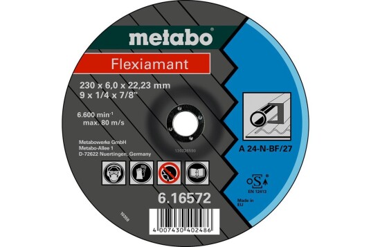 Metabo Mellomleggsskive 125 mm for Vinkelsliper - A 24-N Kvalitet