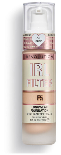 Makeup Revolution IRL Filter Longwear Foundation 23ml F5