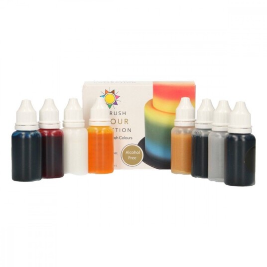 Sugarflair Airbrush Fargepakke Alkoholfri 8x14ml 