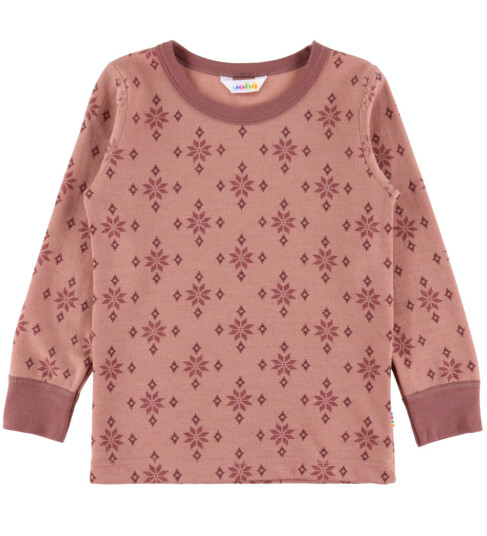 Joha Genser Ull/Bomull Rose m. Snøfnugg 130 Genser Rosa Joha Genser Ull/Bomull Rose m. Snøfnugg 130 Genser Rosa