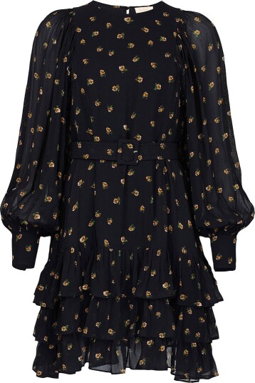 byTimo Chiffonkjole Georgette Shift Dress Svart