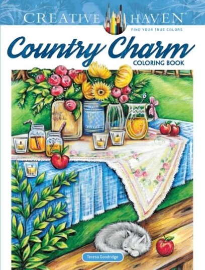 Creative Haven Country Charm Coloring Book Av Teresa Goodridge