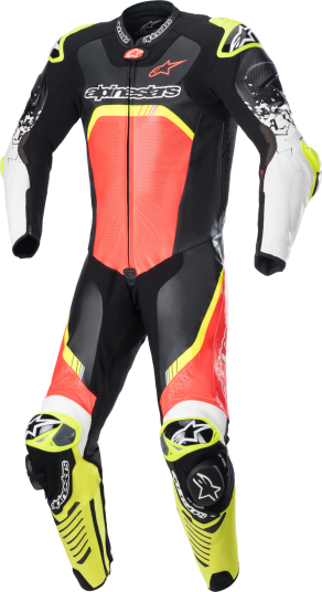 Alpinestars MC-skinndress GP Tech V4 Svart Rød Gul