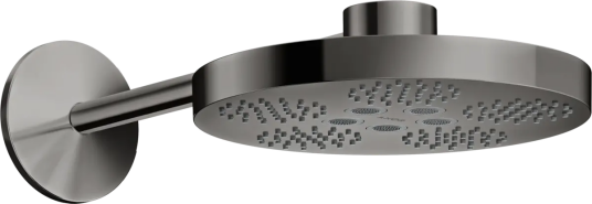 Axor One 2jet Hodedusj, Ø280 mm Med 2 stråletyper, Polert Sort Krom