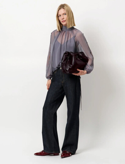 Dante6 Dante6-Sonia Bohemian Blouse - Grey - 38 Dante6 Dante6-Sonia Bohemian Blouse - Grey - 38
