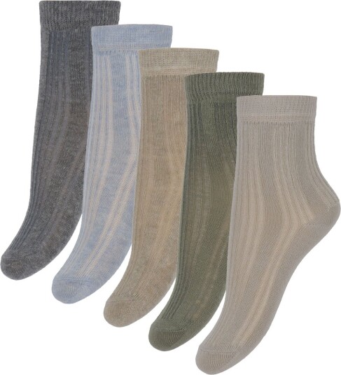 Minymo Winter Sky Strømper Med Strikk 5-Pack 31-34