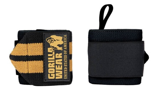 Gorilla Wear Wrist Wraps Pro, Black/Gold