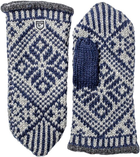 Hestra Nordic Wool Mitt Marine/Grey Marin/Grå 8