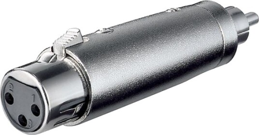 Goobay RCA-XLR Adapter med Sølv Kontakt