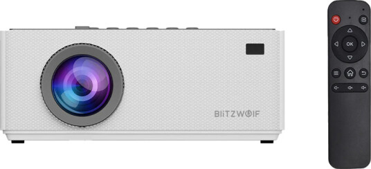 BlitzWolf BW-V8 4K Mini Projektor med Fjernkontroll - Hvit BlitzWolf BW-V8 4K Mini Projektor med Fjernkontroll - Hvit