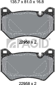 PAGID T2775N Bremseklosser