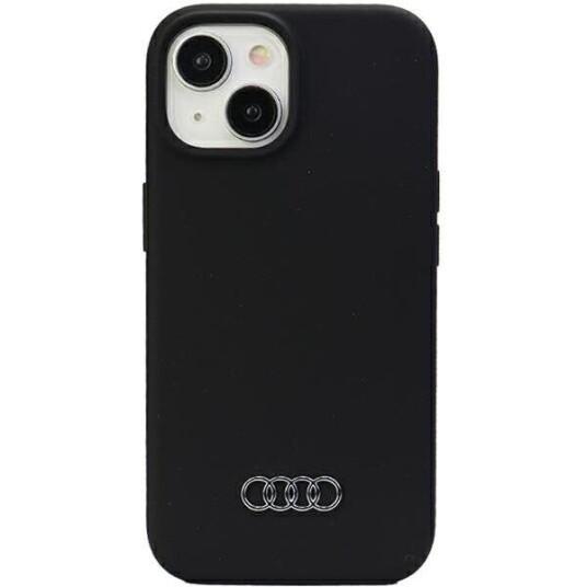 Audi Silicone Case Iphone 15 Plus / 14 Plus 6.7" Black/Black Hardcase Au-Lsrip15m-Q3/D1-Bk