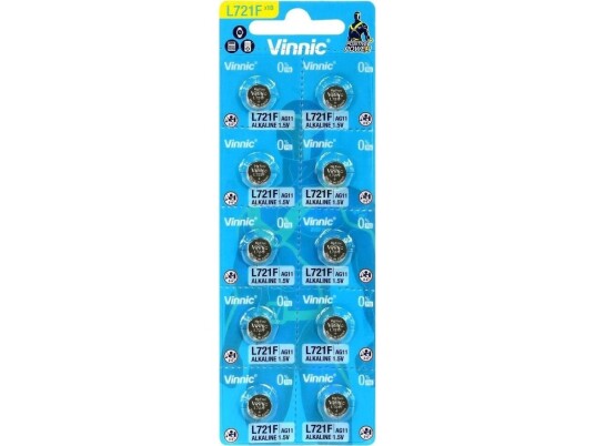 Vinnic AG11/LR58 alkaliske batterier 10 stk