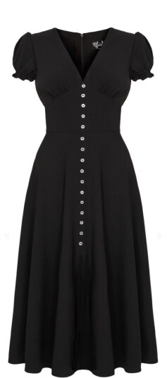 Hell Bunny   Rockabilly Middellang kjole   Jinx Dress   XS til 4XL   Damer   svart