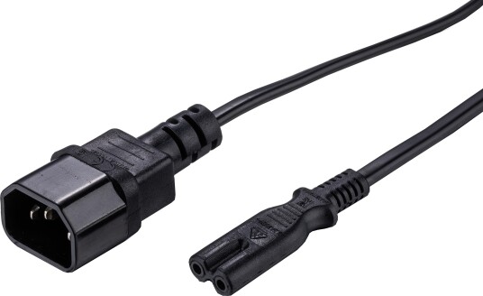 LinkIT strømkabel C14/C7 1,5m PVC | 2 x 0.75 mm²