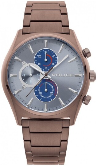 Police Herreklokke PL15723JSBN.61M Troyan Grå/Stål Ø44 mm