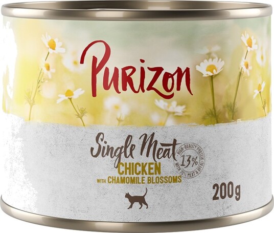 Purizon Våtfôr Single Meat Med Kamilleblomster Kylling 6 X 200 G