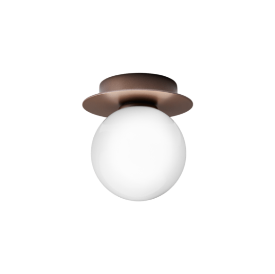 Nuura Liila 1 Vegg/ Taklampe Liten Mørk Bronse/Opal