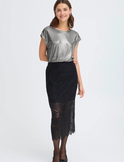 Fransa Frfranny Tee 1 - Silver - S