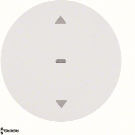 Hager 85241139 Sjalusiknapp R.X Polarhvit