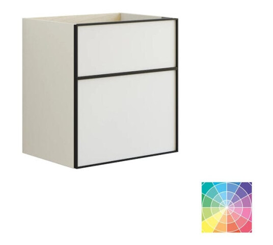 Dansani Inzo Alu-ramme Svart Servantskap med Ekstra Stor Underskuff NCS Farge / 60cm DA-M13-8099