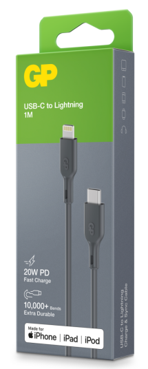 GP Kabel USB-A Til Lightning CL1P 1m