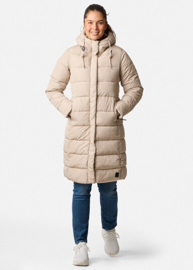 X-Trail Stockholm Coat W Beige 48 Vinterjakker X-Trail Stockholm Coat W Beige 48 Vinterjakker