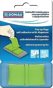Donau Indekskortholder Med Dispenser Pp 45X25 Mm 50 Stk Grønn 7558001Pl 02