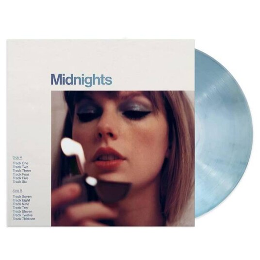 Taylor Swift Midnights Moonstone Blue Edition Vinyl Blue Marbled Taylor Swift Midnights Moonstone Blue Edition Vinyl Blue Marbled