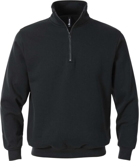 Acode Sweatshirt Med Kort Dragkedja 1737 Swb Svart 2xl