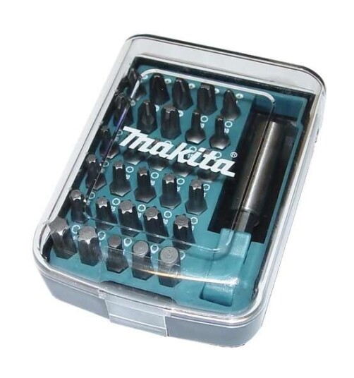 Makita D-34936 31 Dels Bitssett med Magnetisk Holder