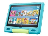 Amazon Fire HD 10 Kids - 11. generasjon - tablet - Fire OS - 32 GB - 10.1 (1920 x 1200) - microSD-spor - akvamarin Amazon Fire HD 10 Kids - 11. generasjon - tablet - Fire OS - 32 GB - 10.1 (1920 x 1200) - microSD-spor - akvamarin
