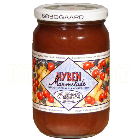 Søbogaard Nypemarmelade søtet m. eple 390g Søbogaard Nypemarmelade søtet m. eple 390g