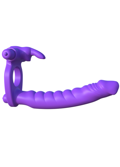 Fantasy C-Ringz Silikone Double Penetrator Rabbit - Lilla Fantasy C-Ringz Silikone Double Penetrator Rabbit - Lilla