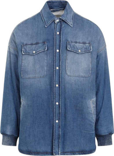 Alexander McQueen Herre Skjorter Blå M,