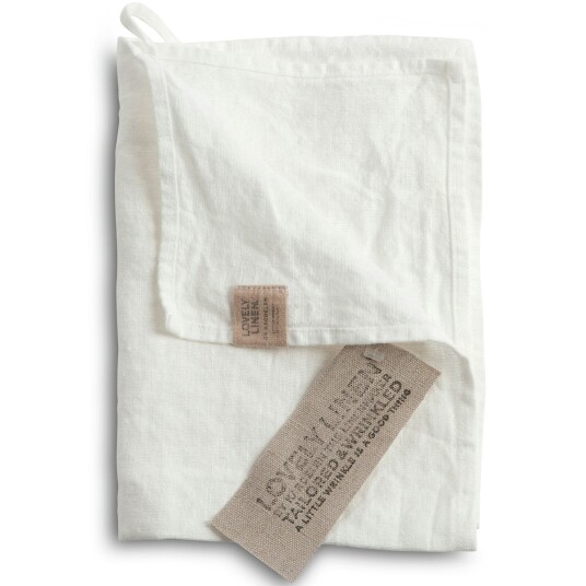 Lovely Linen Lovely Gjestehåndkle Lin 35x50 cm Off white Lovely Linen Lovely Gjestehåndkle Lin 35x50 cm Off white