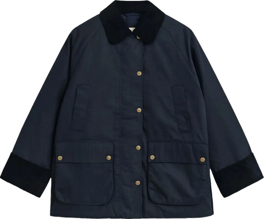 Gant Waxed Cotton Double Decker Jacket Navy XS