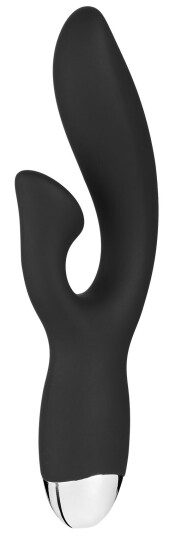 Sinful Curve Oppladbar Rabbitvibrator - Svart Sinful Curve Oppladbar Rabbitvibrator - Svart