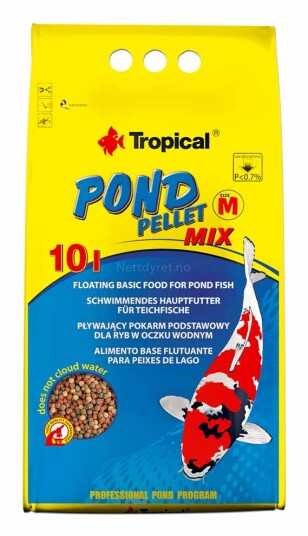 Tropical Pond Colormix Granulat Fiskefôr 10L Tropical Pond Colormix Granulat Fiskefôr 10L