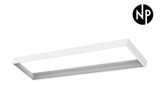 Hvit Ramme for LED Panel 120x30cm med Hurtig Montering Hvit Ramme for LED Panel 120x30cm med Hurtig Montering