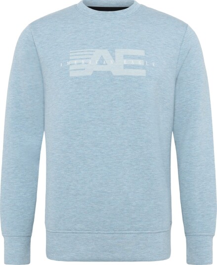 American Eagle 2264 Intl Heather Manchego Crew Blue M