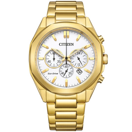Citizen Eco-Drive Chronograph CA4592-85A - Herre - 41 mm - Analog - Kvarts urverk - Mineralglas Citizen Eco-Drive Chronograph CA4592-85A - Herre - 41 mm - Analog - Kvarts urverk - Mineralglas