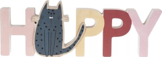 Home Styling Collection Veggdekor Til Barnerom Skrift Og Katt Tre 28 X 2,5 X 12 Cm Home Styling Collection Veggdekor Til Barnerom Skrift Og Katt Tre 28 X 2,5 X 12 Cm