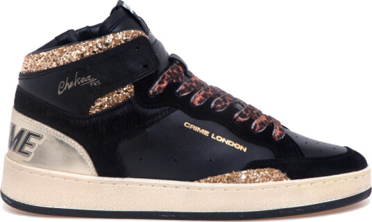 Crime London Dame Sko Svart 41 EU,