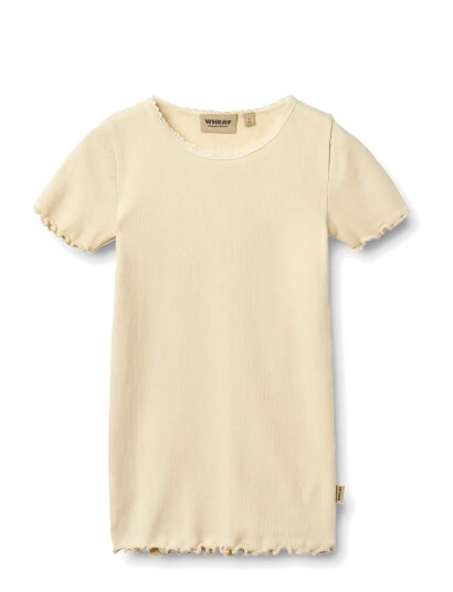 Wheat Rib T Shirt S/S Katie   Yellow   110
