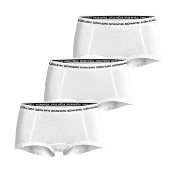 Björn Borg Truser 3P Everyday Cotton Boxer Shorts Hvit bomull X-Large Dame Björn Borg Truser 3P Everyday Cotton Boxer Shorts Hvit bomull X-Large Dame